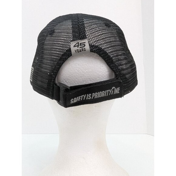 Bennett Safety Is Priority One 45 Years Men Gray Mesh Back Adj Strap Back Cap - Picture 6 of 9